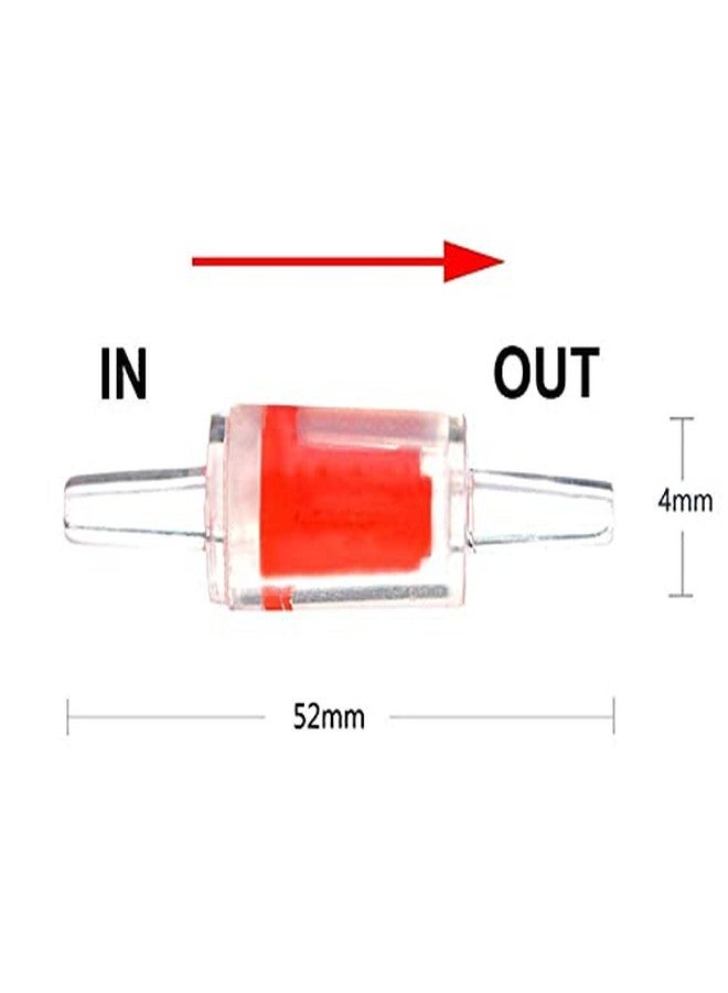 Vayinato Aquarium Air Pump Check Valve One Way, 2 Pcs - Fish Tank Non-Return Valve Plastic Accessories (Red) - Image 5